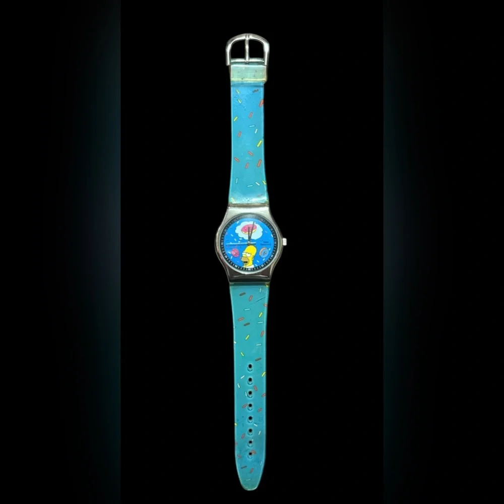 Collectible Swatch Watch ft. Homer Simpson & Donuts